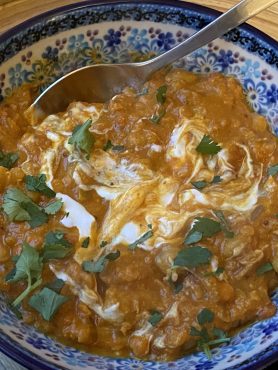 Curry met kikkererwten en linzen