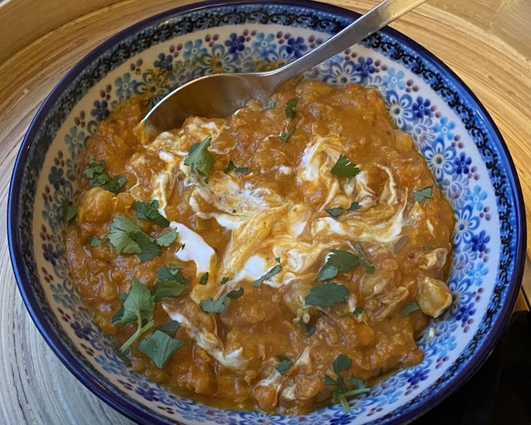 Curry met kikkererwten en linzen