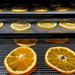 Citrusvruchten in een voedseldroger