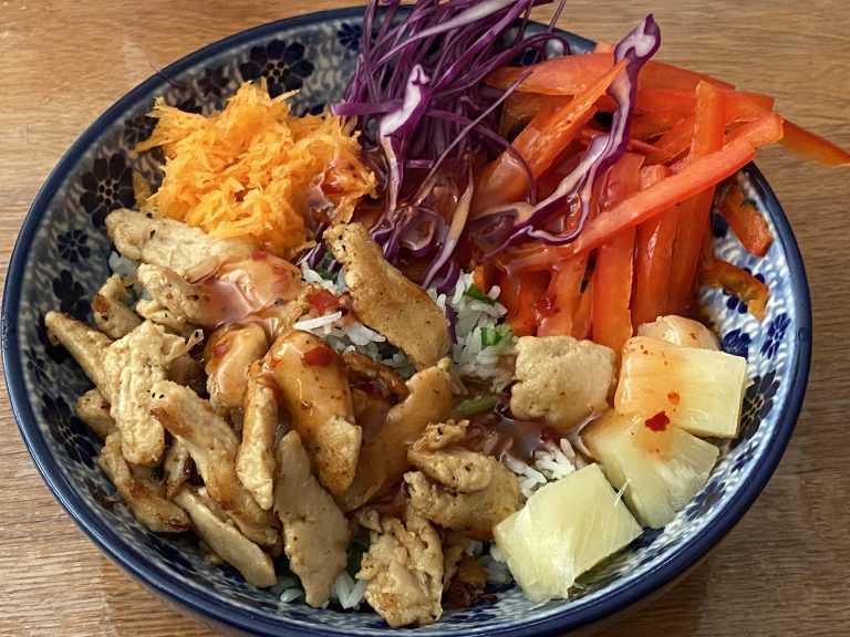 Pokebowl sweet & spicy chili