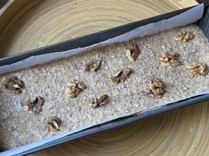 Beslag voor bananencake in de vorm