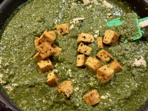 palak tofu
