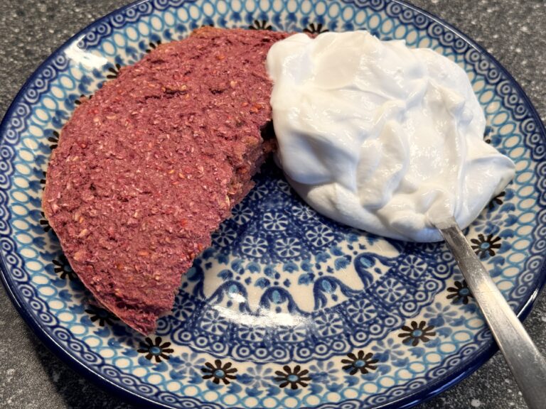 Frambozen havertaartje uit mijn nieuwe airfryer