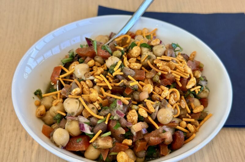Kikkererwtensalade (chana chaat)